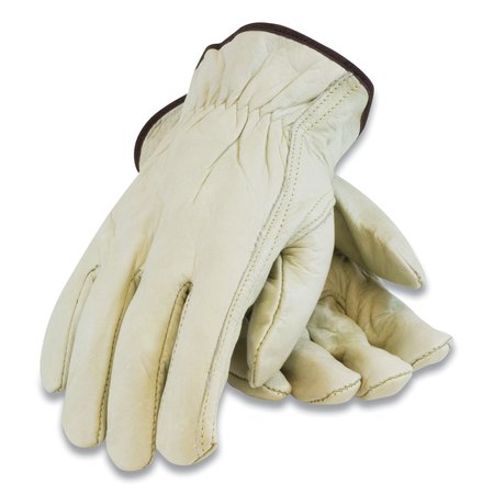 Pip Economy Grade Top-Grain Cowhide Leather Drivers Gloves, Small, Tan, Pair 68-162/S